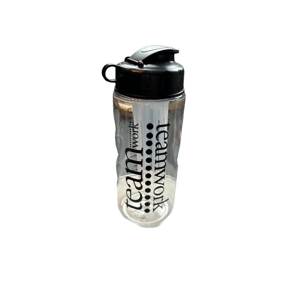 Teamwork Matters Motivational Water Bottle 24 Oz BPA-Free Plastic with Flip-Top